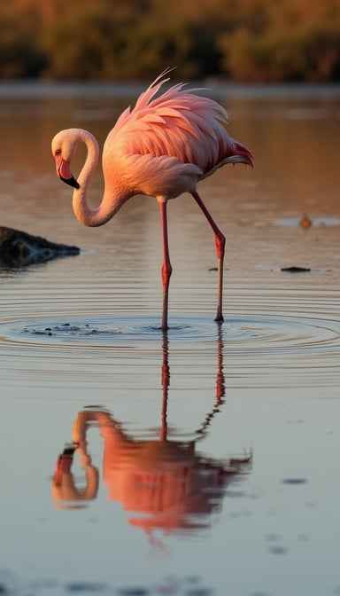 Pink Sunset Reflection