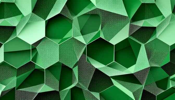Green Hexagonal Harmony Green Hexagonal Harmony