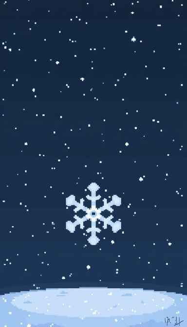 Crystalline Winter Night
