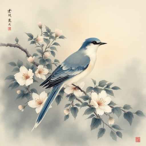 Serene Blue Bird Serene Blue Bird