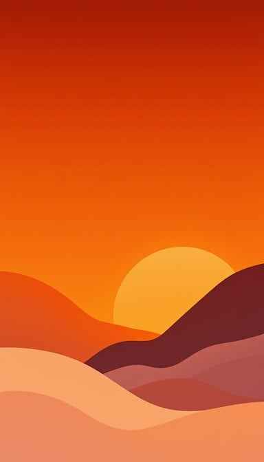 Minimal Sunset Mountains Minimal Sunset Mountains