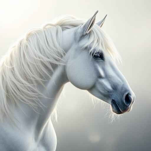 Ethereal White Horse