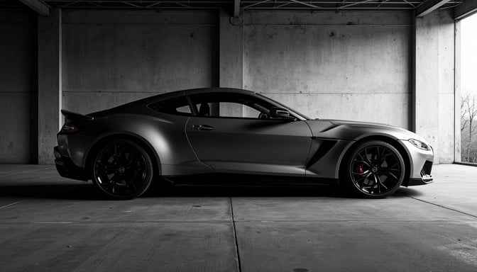 Monochrome Muscle Car