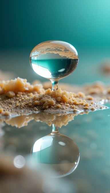 Suspended water universe