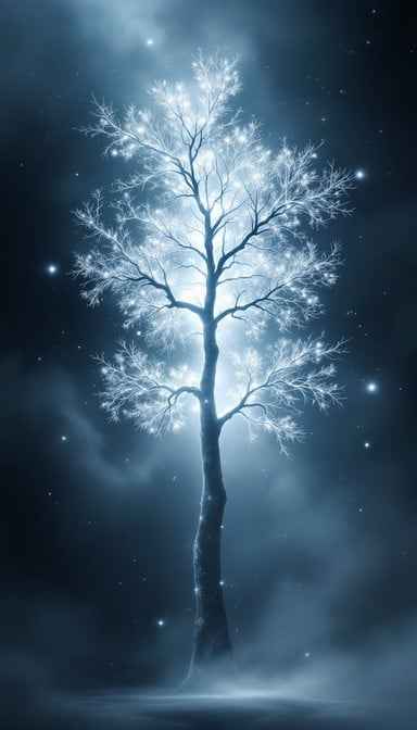 Glowing Winter Tree Glowing Winter Tree