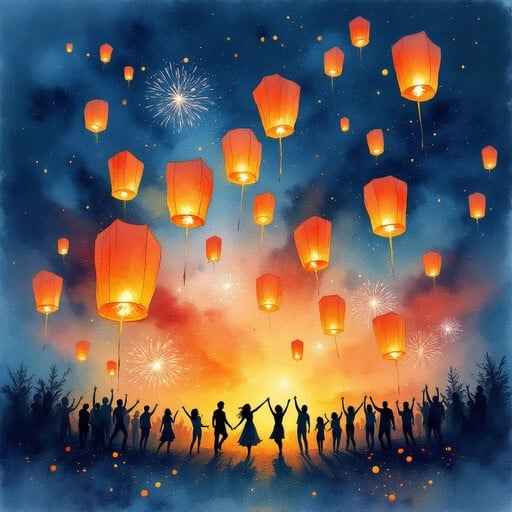 Lanterns Light Night