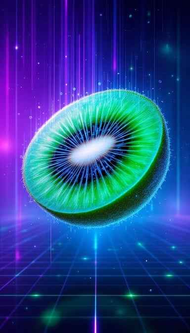 Cyberpunk Kiwi Slice Cyberpunk Kiwi Slice