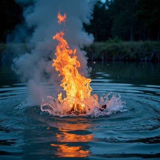Flame On Water Flame On Water