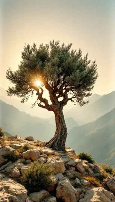 Mediterranean Tree Sunset