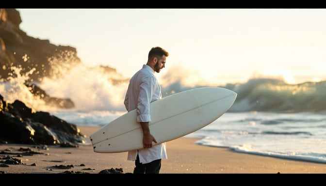 Sunset Beach Surfer