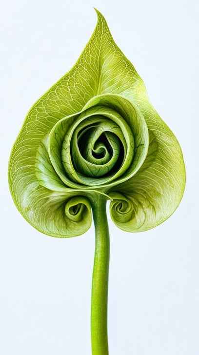 Green Spiral Flower Green Spiral Flower