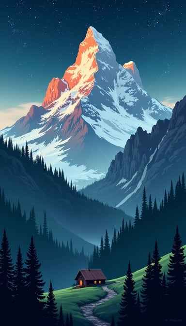Majestic Mountain Glow Majestic Mountain Glow