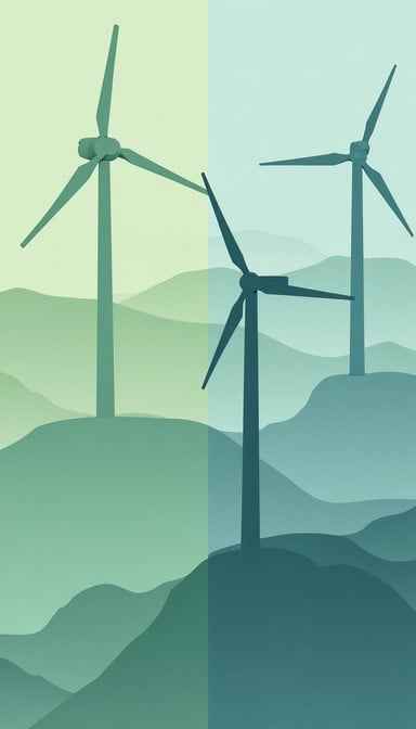 Green Energy Silhouettes