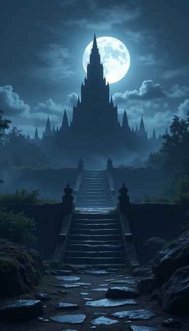 Moonlit Temple Ascent Moonlit Temple Ascent