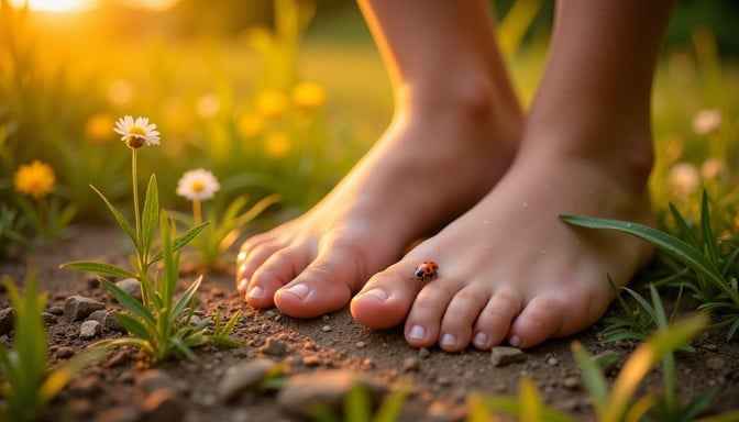 Nature's barefoot connection Nature's barefoot connection