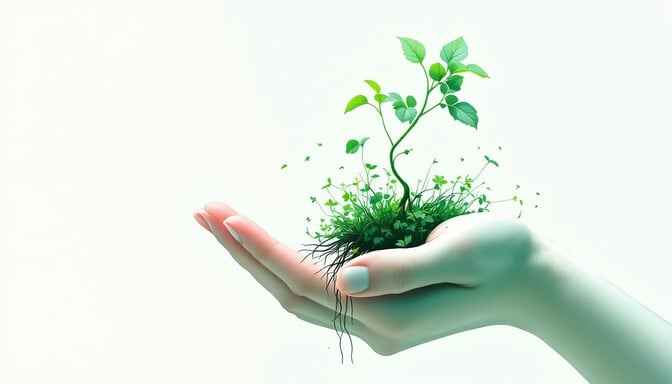 Hand Becomes Nature