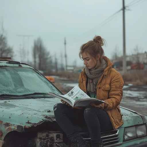 Reading on car