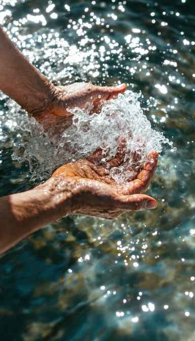 Hands Meet Water