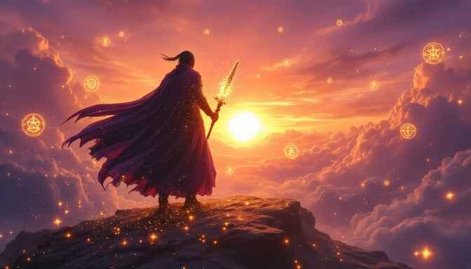 Mystical Sunset Guardian
