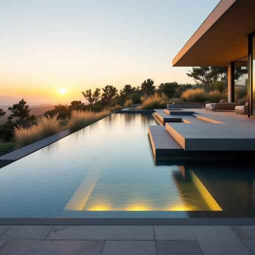Sunset Pool Paradise