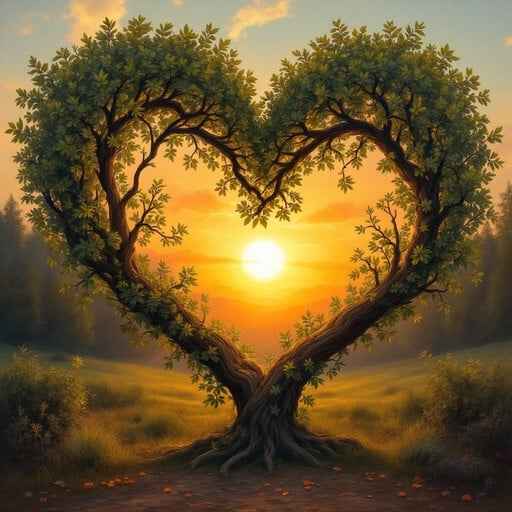 Nature's Love Heart