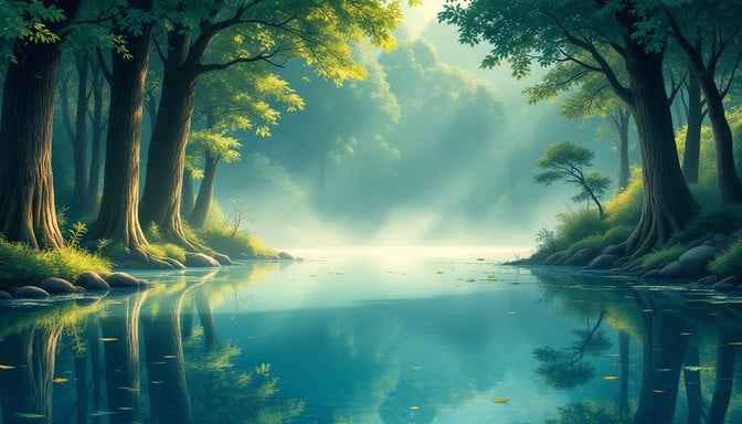 Mystical Forest Mirror