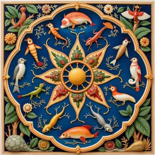 Bestiary Mandala Illumination