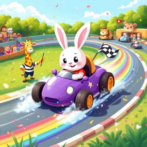 Rabbit Races Rainbow
