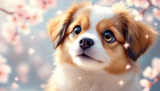 Magical Puppy Portrait Magical Puppy Portrait