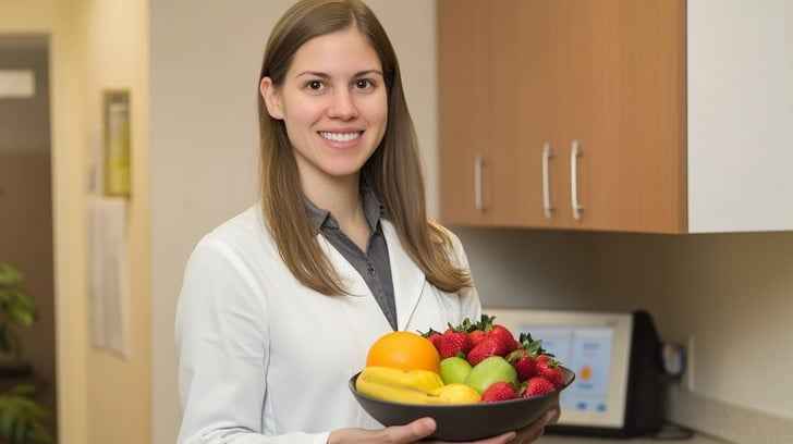 Nutritionist Offering Fruit