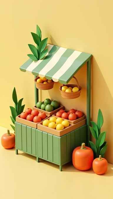 Miniature Fruit Stand Miniature Fruit Stand