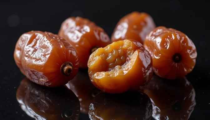Glistening Amber Dates