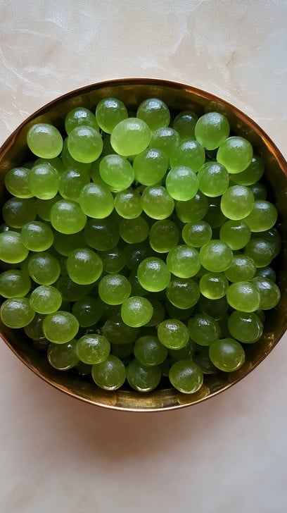 Fresh green grapes