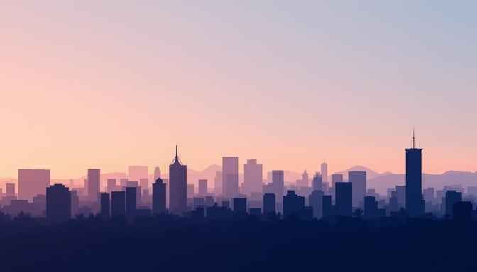 Peaceful City Sunset Peaceful City Sunset
