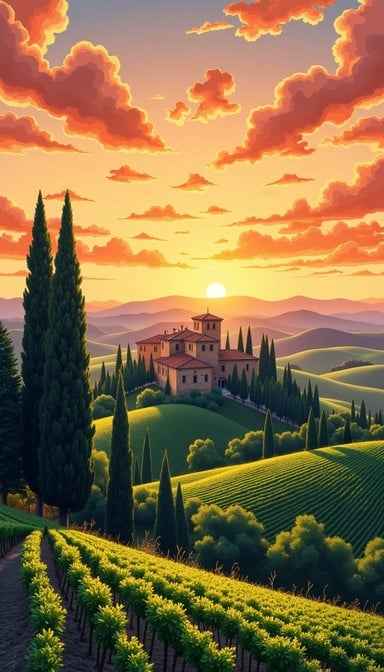 Tuscan Sunset Villa Tuscan Sunset Villa