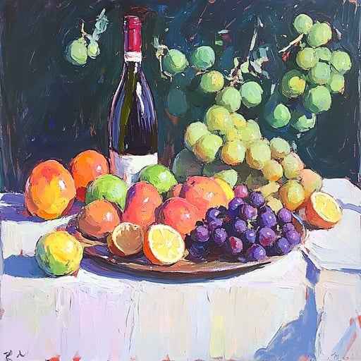 Colorful fruit still-life