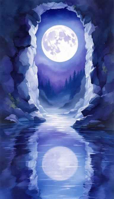 Moonlit Portal Reflection