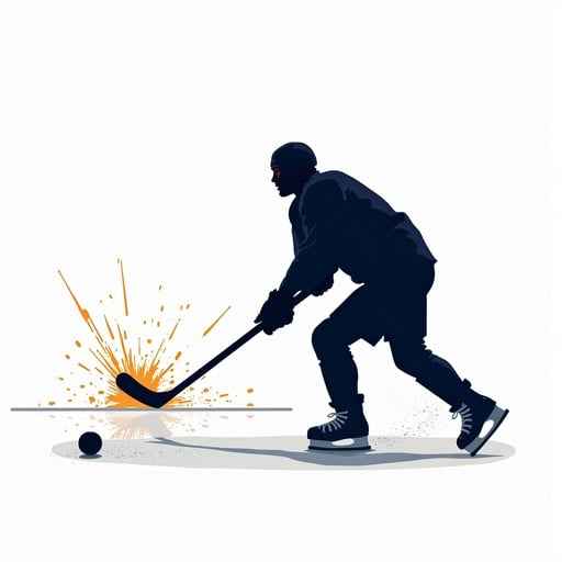 Powerful Hockey Slapshot Powerful Hockey Slapshot
