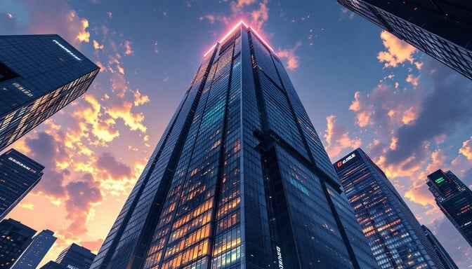 Anime Skyscraper Twilight Anime Skyscraper Twilight