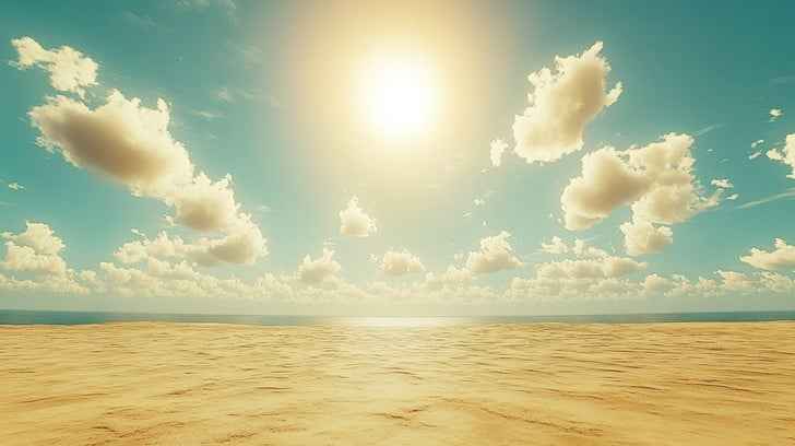Sunny desert expanse