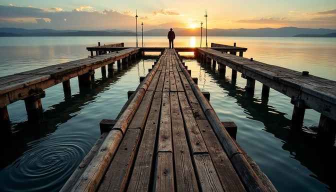 Solitary Dock Sunrise Solitary Dock Sunrise