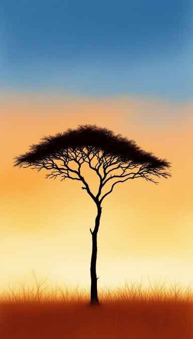 Lone Acacia Dusk