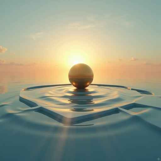 Sunset Sphere Ripples Sunset Sphere Ripples