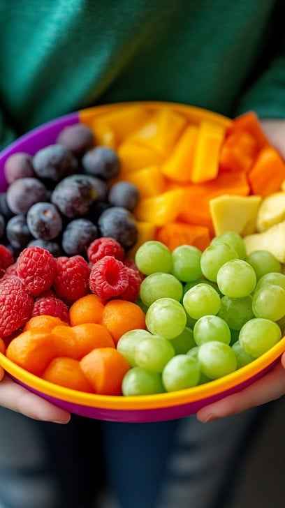 Colorful fruit assortment