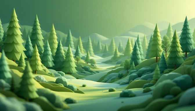 Geometric Forest Valley Geometric Forest Valley
