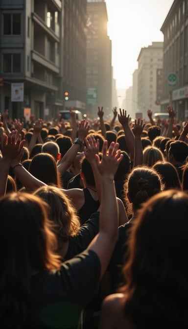 Solidarity At Sunset