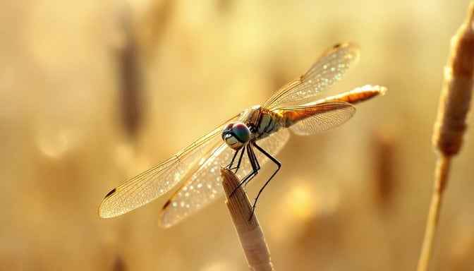 Dragonfly's Golden Moment