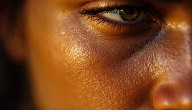 Amber Eye Detail