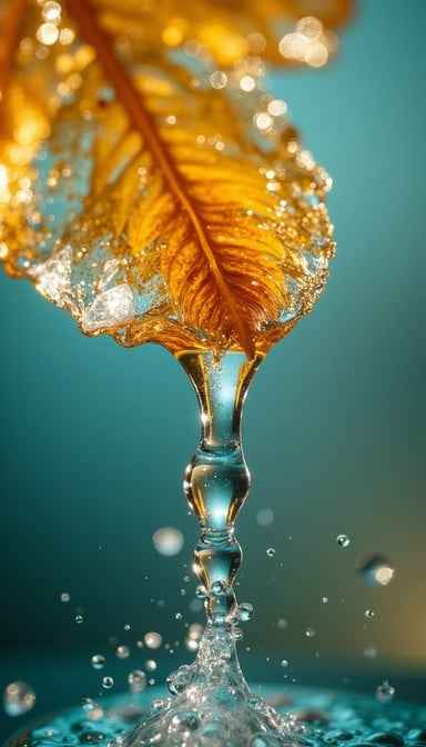 Golden Droplet Cascade Golden Droplet Cascade