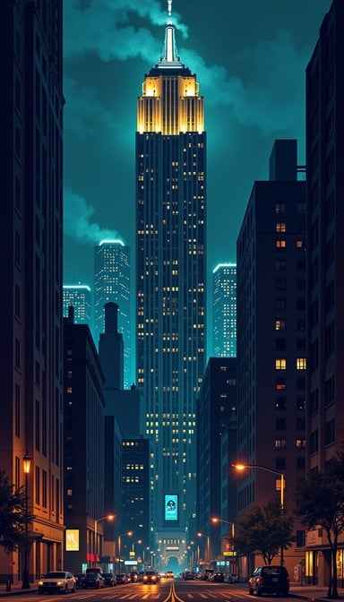 Illuminated Empire State